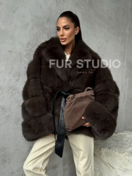 Шуба из песца под соболь - фото 10