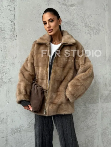 Норковая куртка - фото 11