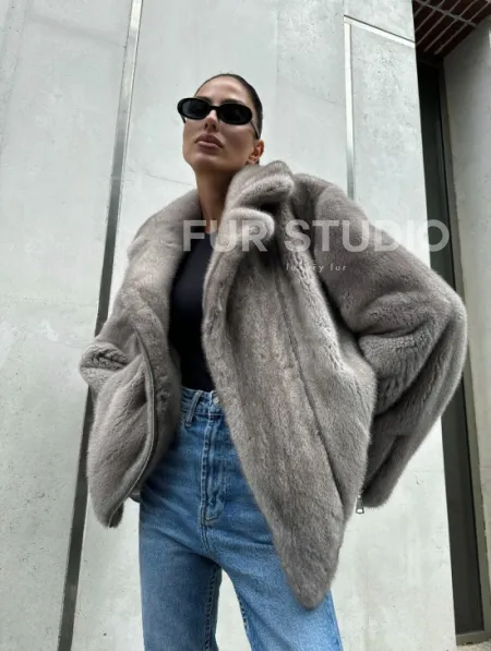 Шуба - косуха из меха норки - фото 0