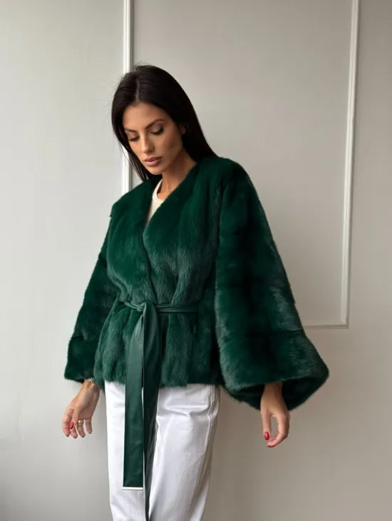 Полушубок из меха североамериканской норки - фасон 