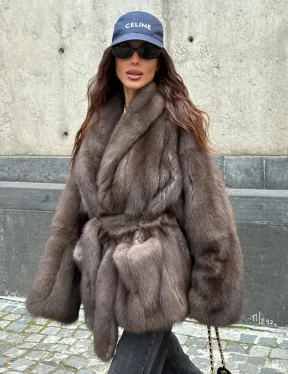 Шуба из меха куницы - автоледи - фото 10