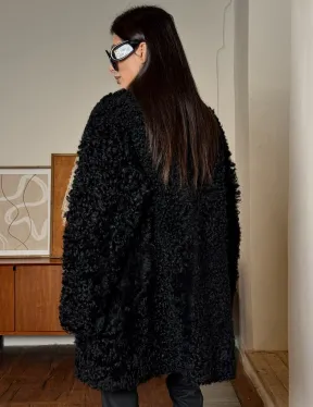 Двухсторонняя шуба - дублёнка из тиградо - фото 3