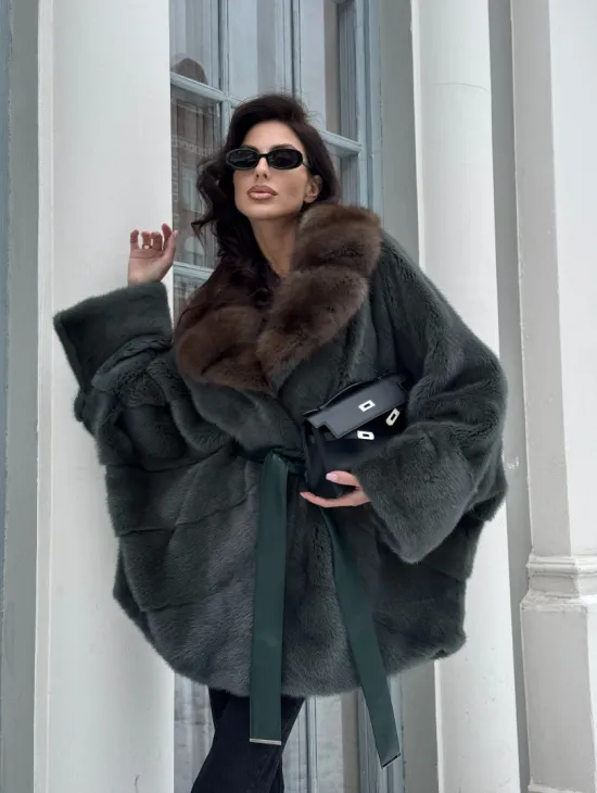 Норковый полушубок 