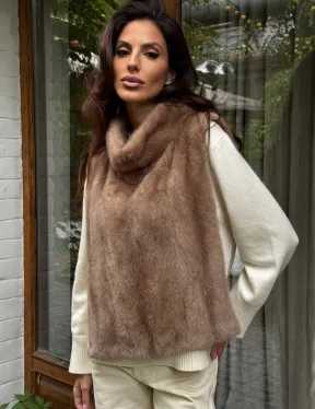 Манишка меховая из норки - фото 3