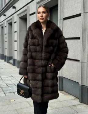 Шуба из соболиного меха - фото 0