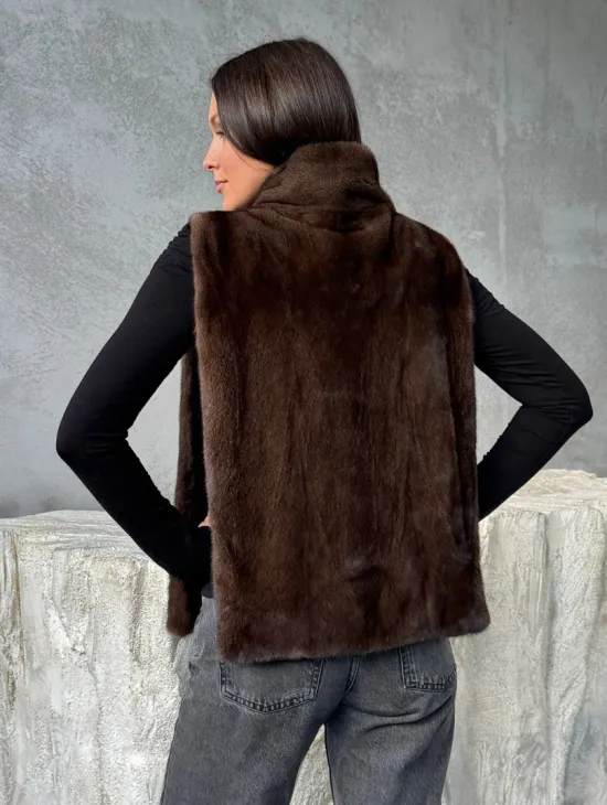 Манишка для женщин - норковая - фото 2