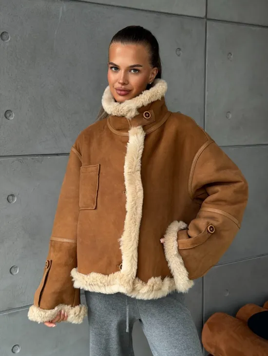 Дубленка - куртка двухсторонняя - фото 15