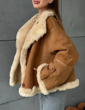 Дубленка - куртка двухсторонняя - фото 6