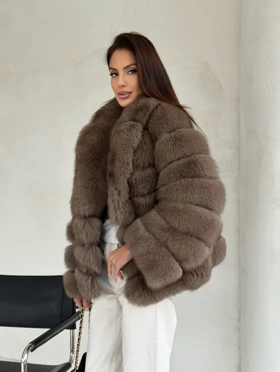 Шуба под соболь из песца - фото 8