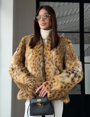 Меховой жакет - шуба из оцелота - фото 23