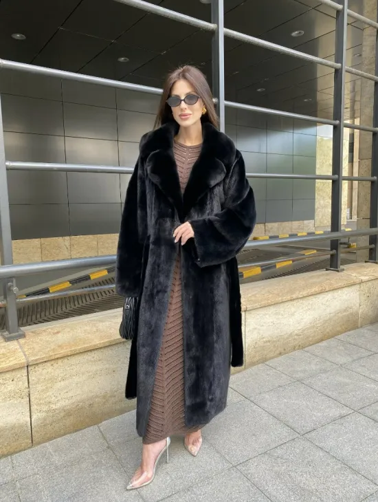 Норка BLACKGLAMA роспуск английский воротник - фото 7