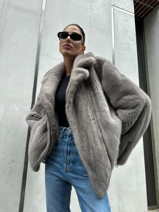 Шуба - косуха из меха норки - фото 0